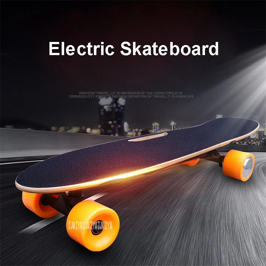  Four 4 Wheel Electric Skateboard With Remote Control Adult Scooter Wood Longboard Fish Skate Board 