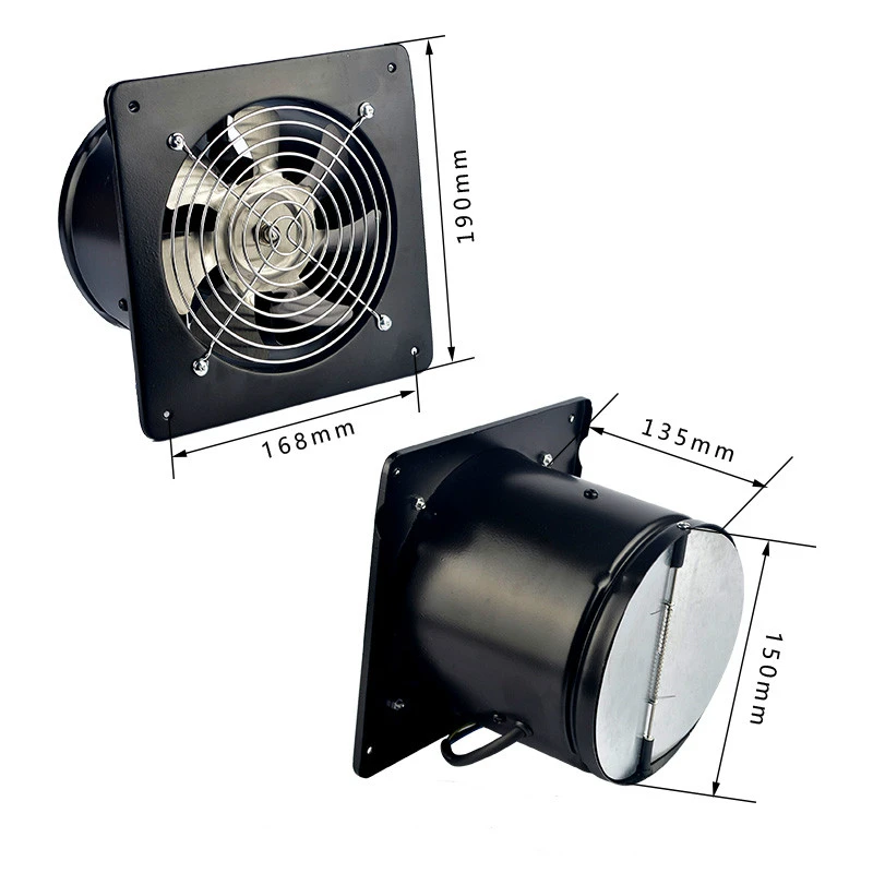 FEIYUE exhaust fan Kitchen fumes Exhaust fan Exhaust fan Wall type Strong high speed Ventilation fan 6 inch
