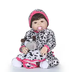 Оригинальный 55 см всего тела силикона Reborn Baby Doll купаться виниловые игрушки для новорожденных девочек младенцев как настоящие Для детей жив