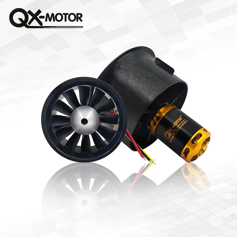 QX Motor new 64 мм EDF 12 лист набор QF2822 4300kv 3s обновление секции edf воздуховод|Детали и