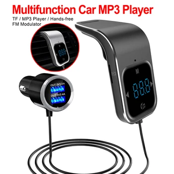 

100%NEW In-Car Bluetooth FM Transmitte MP3 Player Radio Car Kit MP3 Player with Hands-free Speaking