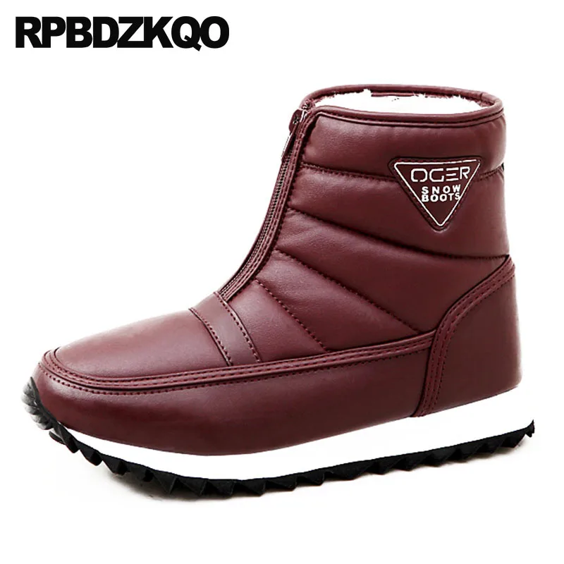 zipper winter boots