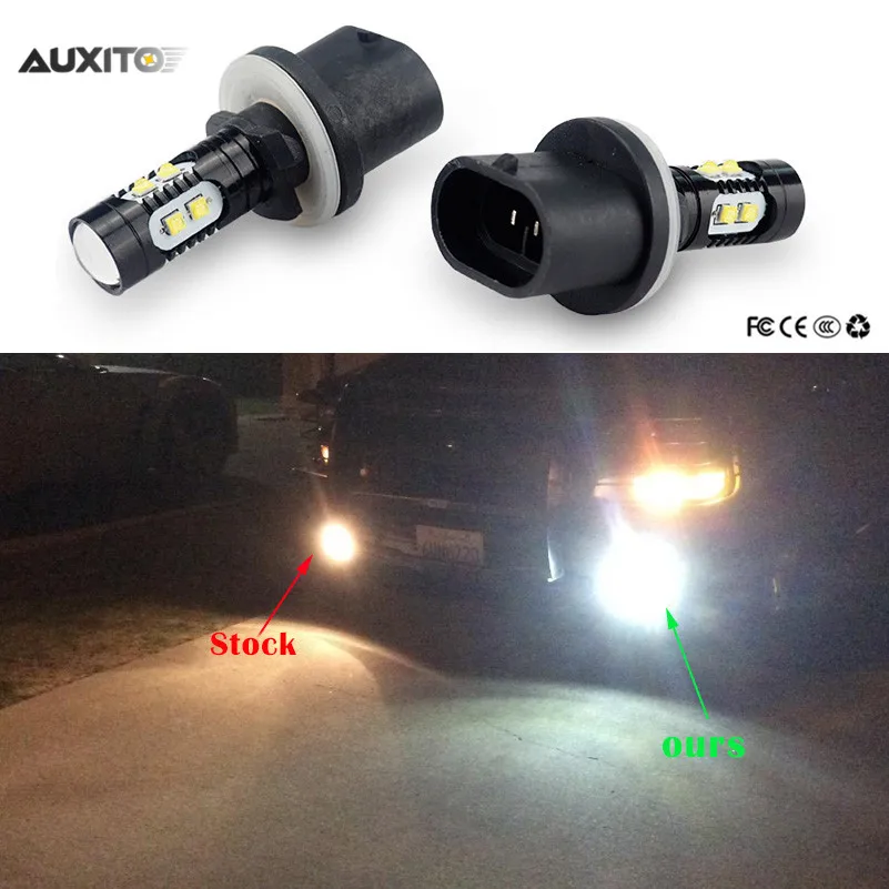2x H3 880 881 9006 LED Car Fog Lights Bulb DRL For Ford Mondeo MK4 MK3