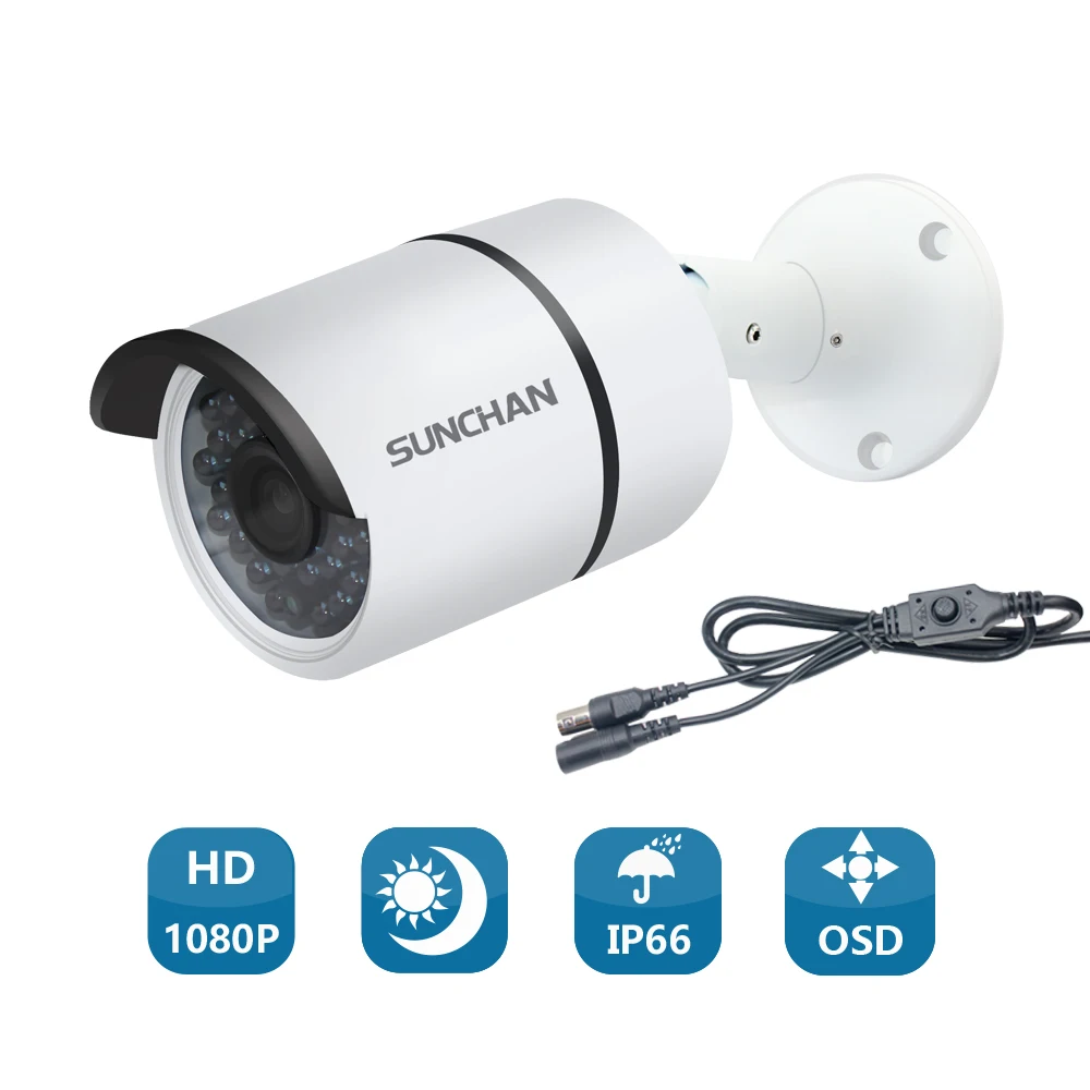 SunChan высокое качество AHD камера 1080 P 2.0MP 36 IR светодио дный ночного видения