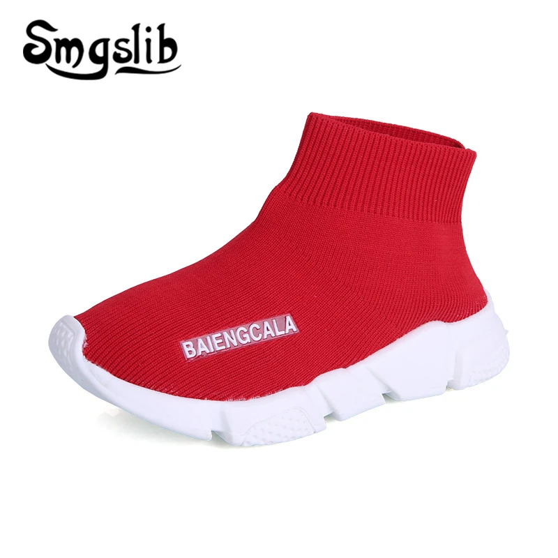 

Kids Sockshoes Child Sneakers 2019 Boys Stretch Fabric Sports Running Shoes Baby Girls Shoes Children Casual Sneakers Loafers