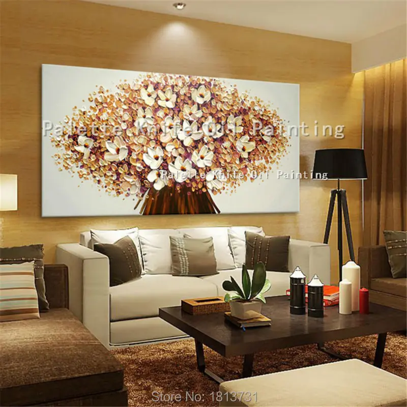 

Handmade Oil Painting Palette Knife Flower Oil Painting On Canvas6
