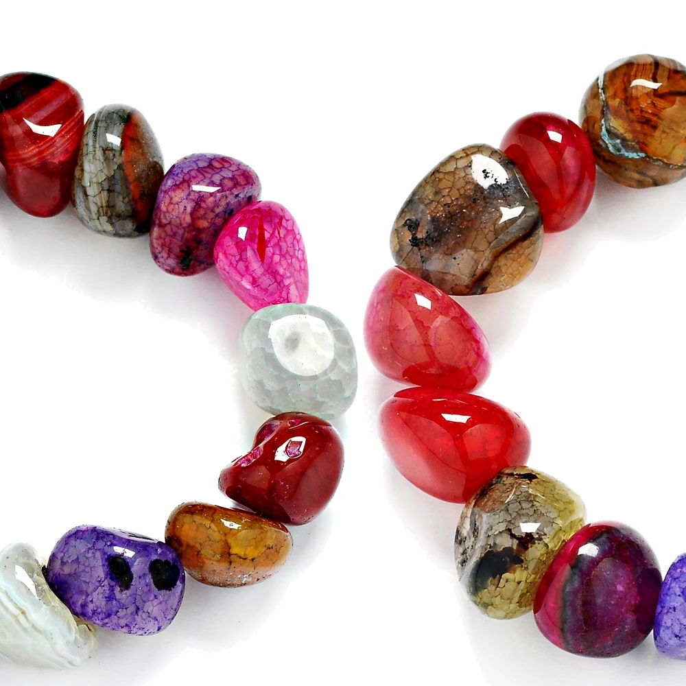 Смешанные цвета браслет ручной работы оптом разные формы оникс натуральный камень браслет камень бусы браслет для женщин