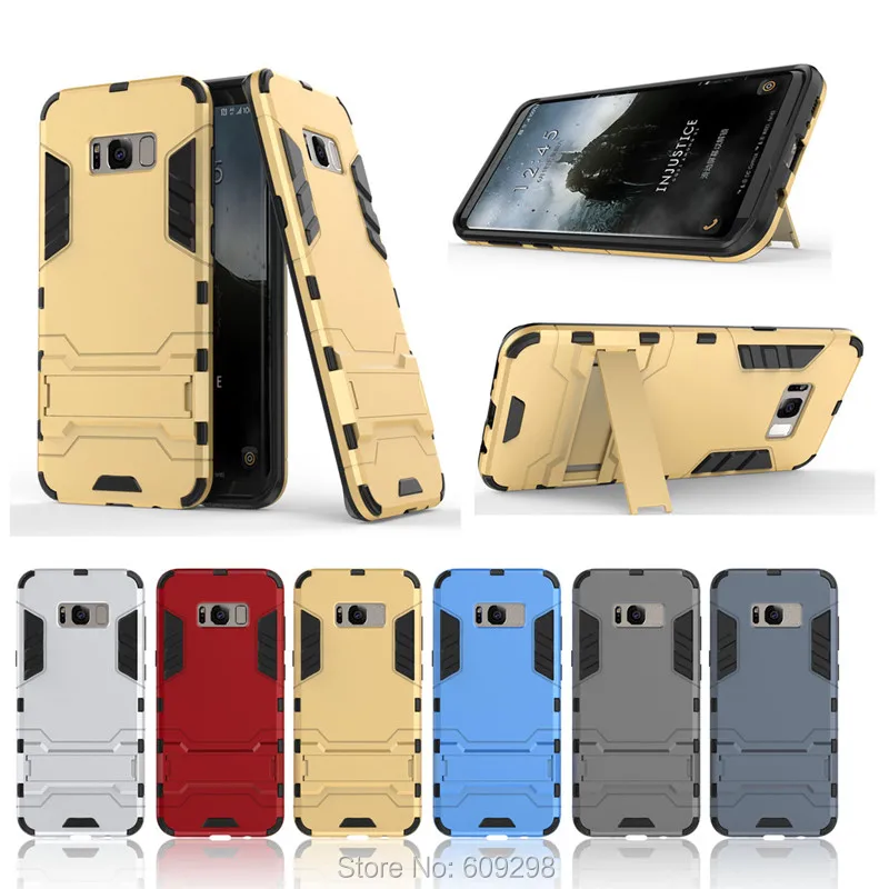 2 in 1 TPU Iron Man Armor Holder Case Cover for Samsung Galaxy S8S8+S7S7 EdgeS6S6 EdgeS5