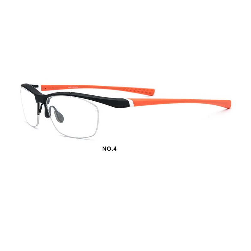 TR90 модные полуоправы для очков в спортивном стиле, оправы для очков для мужчин и женщин, оптические очки для близорукости по рецепту, противоскользящие - Цвет оправы: 4