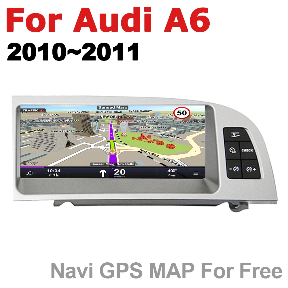 

Android 7.0 up Car Multimedia player For Audi A6 4F 2010~2011 MMI WiFi GPS Navi Map Stereo Bluetooth 1080p IPS Screen