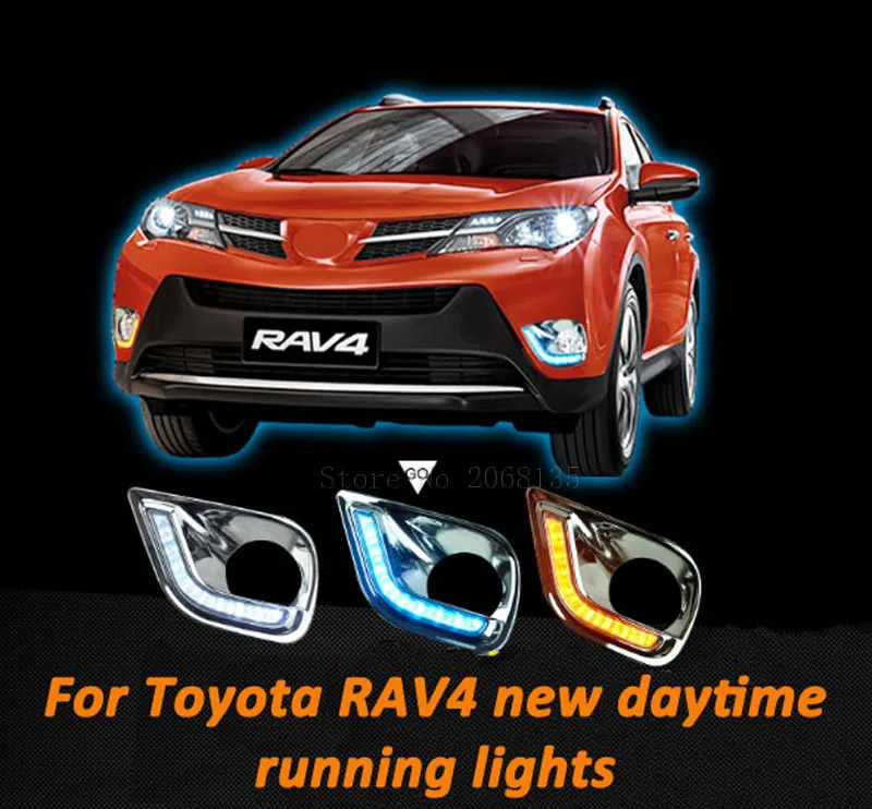 For Toyota RAV4 LED DRL High brightness guide LED DRL led fog lamps
