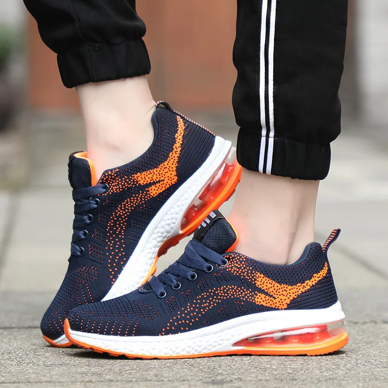 

2019 New Couple Fashion Casual Sports Shoes Non-slip Mesh Sneakers Wear-resistant Cushion Men And Women Running Shoes SA-95