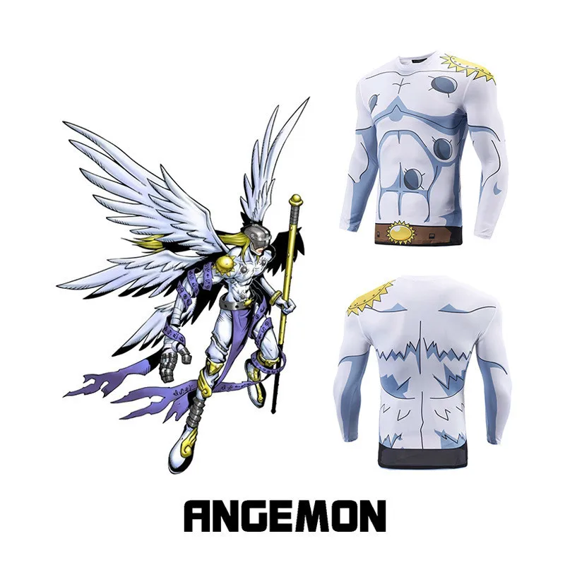 

New DIGIMON Crest of Angemon Anime Cartoon Men's white men T-Shirt t tee male shirt fashion homme slim fit 3d printed t-shirts
