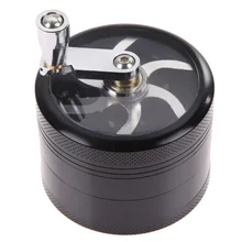 Известный бренд рукоятка 4 слоя травы трубы табака Точильщик металла специй дыма алюминия Точильщик 55 мм Дым дробилка L228