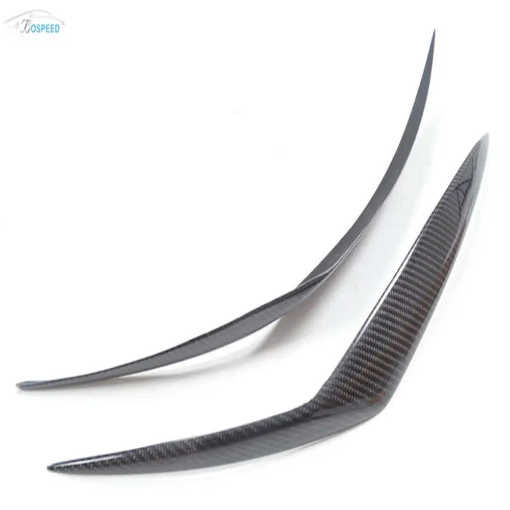 Carbon Fiber Headlight Eyebrow Eyelids for HYUNDAI COUPE TIBURON 03 06 ...