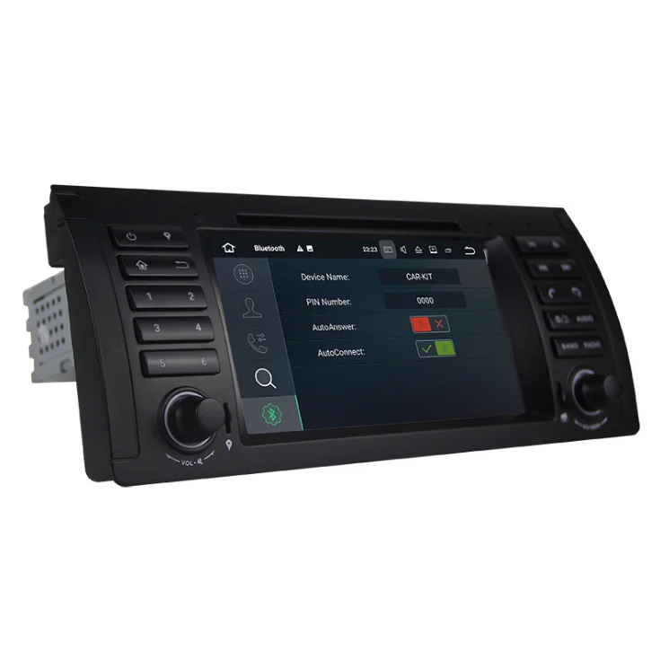 Clearance by DHL 10pcs Android 7.1 Quad Core GPS Navigation 7" Car DVD Player for BMW E39 5 Series Wifi 4G Bluetooth DVR RDS USB 2