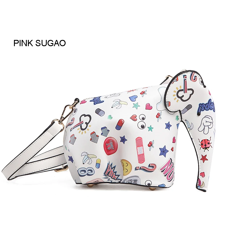 

Pink sugao designer handbags high quality luxury shoulder handbags women bags and purses elephant shape clutch handbag leather