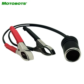 

1PC DC12V Battery Terminal Clip-on Cigar Cigarette Lighter Power Socket Adapter Plug Car/Boat/Van For Camping Outdoor Woring