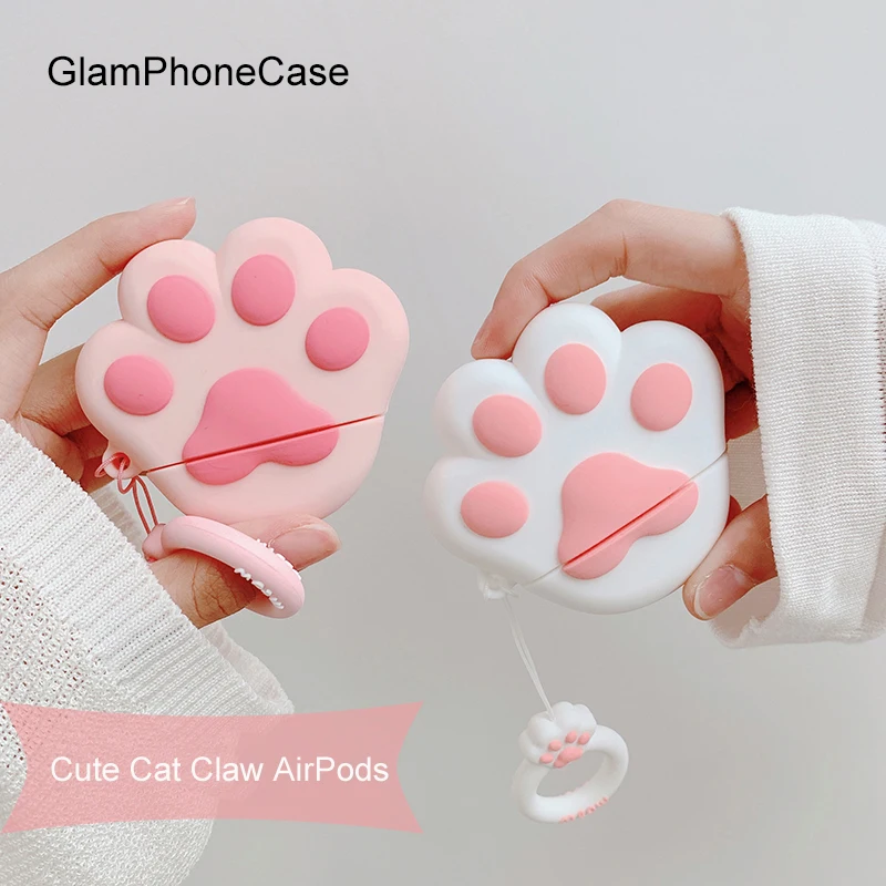 

GlamPhoneCase Cute Cat Claw Airpods1/2 Generation Protective Cover Apple Wireless Bluetooth Headset Box