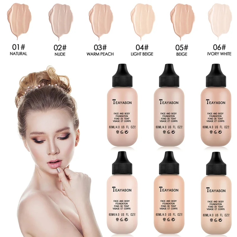 

Matte Makeup Concealer Liquid Foundation Lasting Oil Control Foundation Cream Beauty Moisturizing Concealer Maquiagem New TSLM1