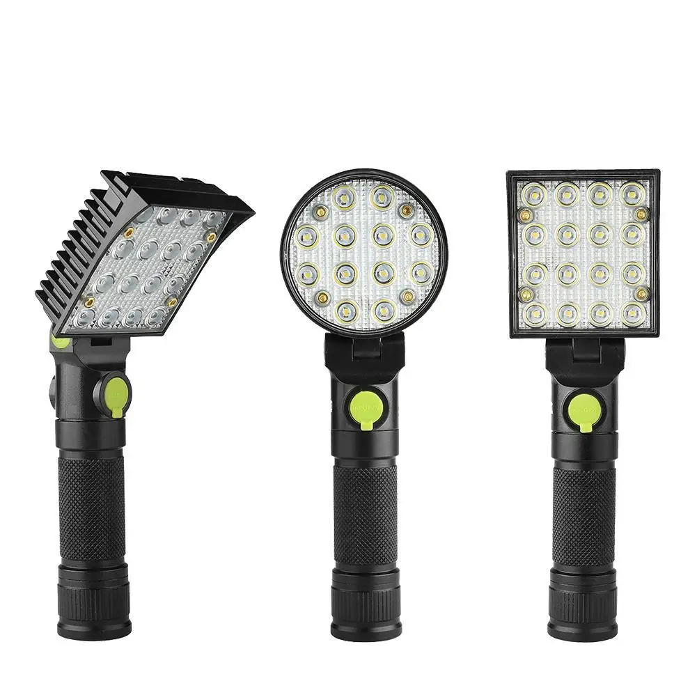 

12/16/24 LEDs Work Flashlights Light Car Repair Working Lamp USB 18650 Torch Built-in Magnet Hook Tent Camping Lamp