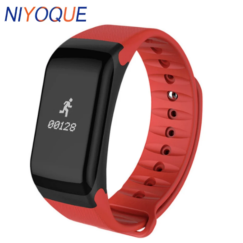 Us 11 49 50 Off F1 Smart Bracelet Alarm Clock Heart Rate Monitor Fitness Tracker Step Counter Band Wristband For Iphone Xiaomi Huawei In