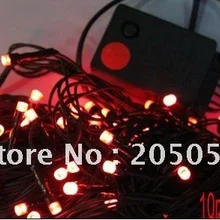 32ft 10 м 100 лампочек led свет шнура Мороз туман осуществляется для свадьбы/Рождество/праздник/партии/ фестиваль/Рождество украшения-красный