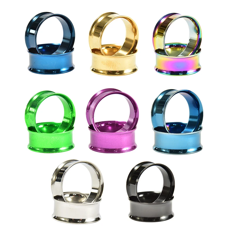 

Punk Ear Plug Stainless Steel Screw Ear Gauges Double Flared Ear Flesh Tunnel Expanders Piercing Jewelry For Women