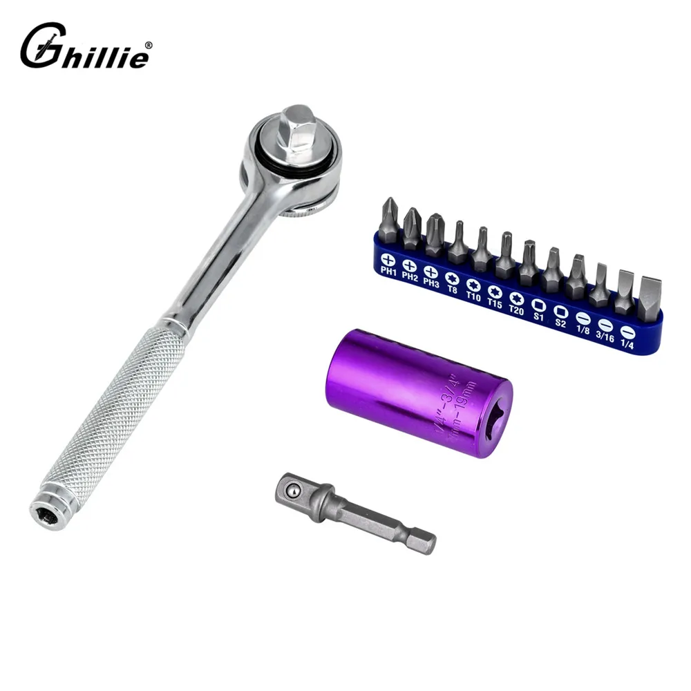 Professional Universal Socket Wrench Adapter 7mm to 19mm with Power