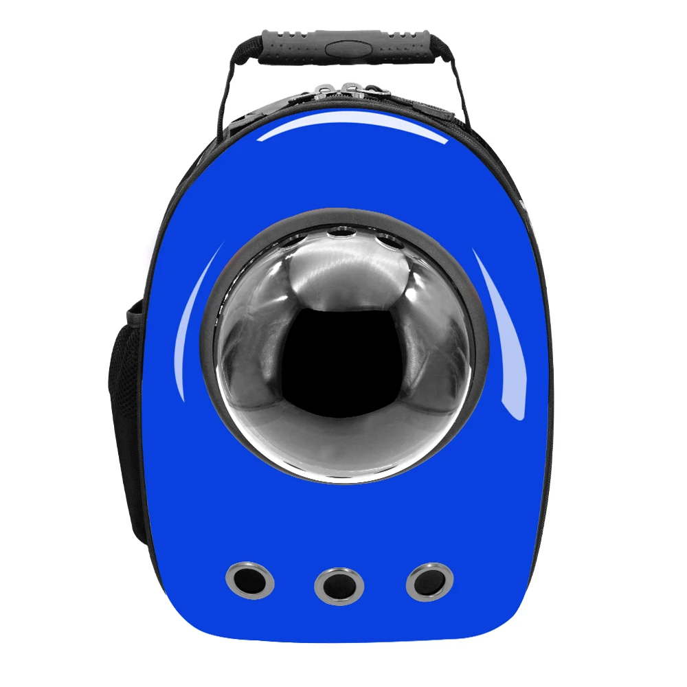 Модная переноска для собак, дышащая космическая капсула, сумка для кошек, переносная сумка для путешествий на открытом воздухе, рюкзак для чихуахуа, маленькой собаки, щенка, котенка - Цвет: Синий