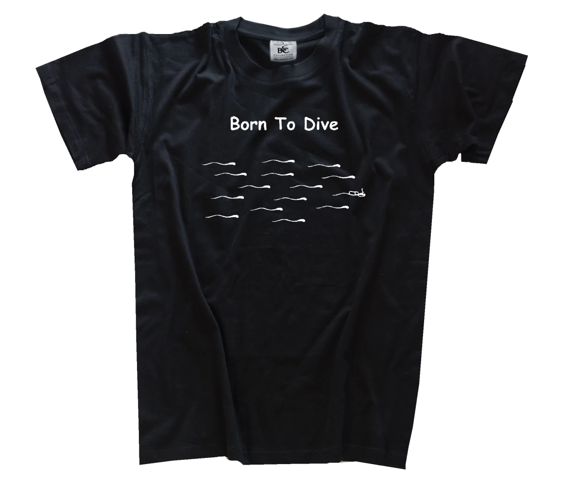 Born To погружения spermien samenfaden nacido um Zu buceo buzos Camiseta S-3XL | Мужская одежда