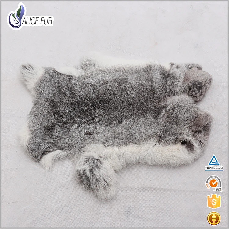 

Wholesale large quantity Natural color garment use real rabbit fur pelts with cheap rice