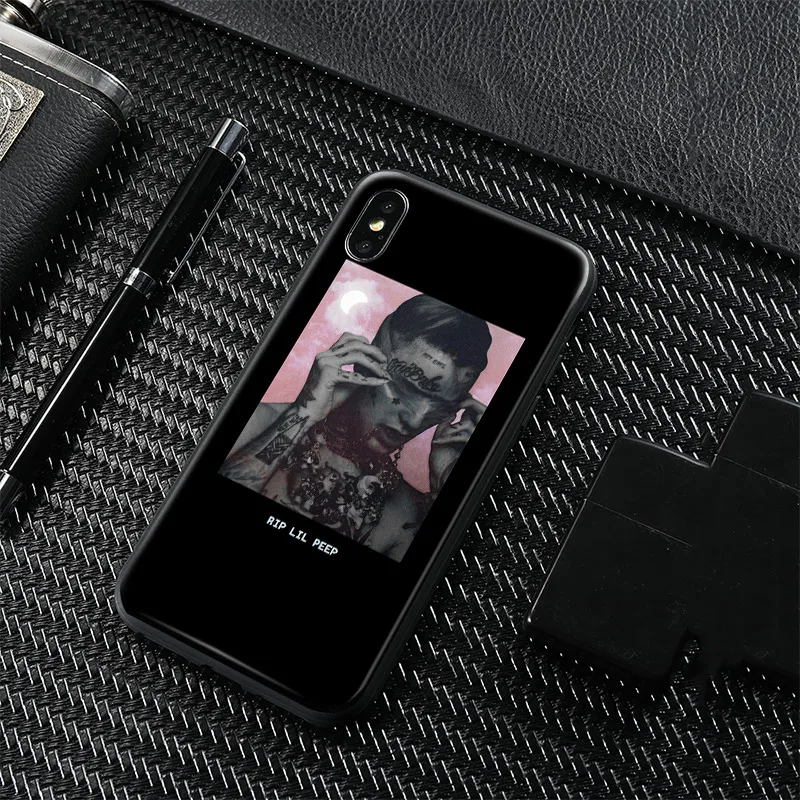 

Lil peep rapper Soft Silicone Phone Case Cover Shell For Apple iPhone 6 6s 6Plus 6sPlus 7 8 7Plus 8Plus X