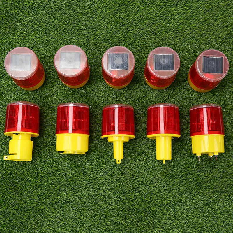 

100mAh solar energy storage LED lights traffic warning light building maintenance wall light outdoor roadblock signal flash