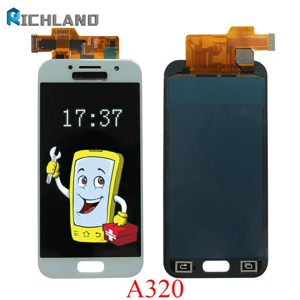 

Original A320 For Samsung Galaxy A3 2017 Display Touch Screen Digitizer Panel Assembly Replacement For A320FL A320F A320Y+Tools