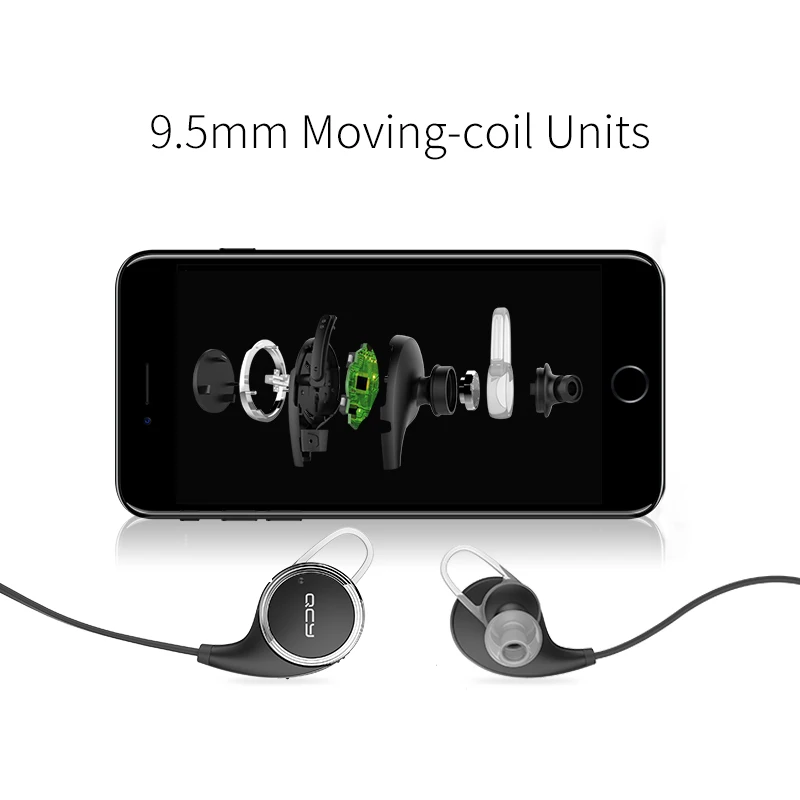 QCY QY8 спортивные Bluetooth наушники стерео Беспроводная гарнитура с микрофоном