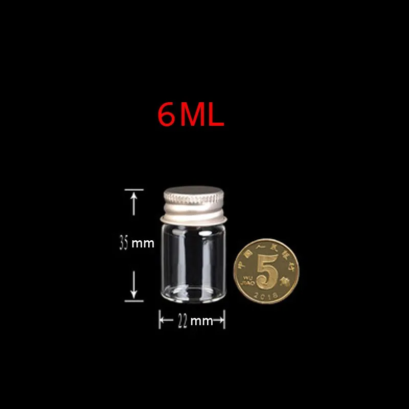 Маленькая прозрачная стеклянная бутылка алюминиевая крышка стеклянная бутылка герметизации стеклянных бутылки, желающие бутылки косметики упаковки