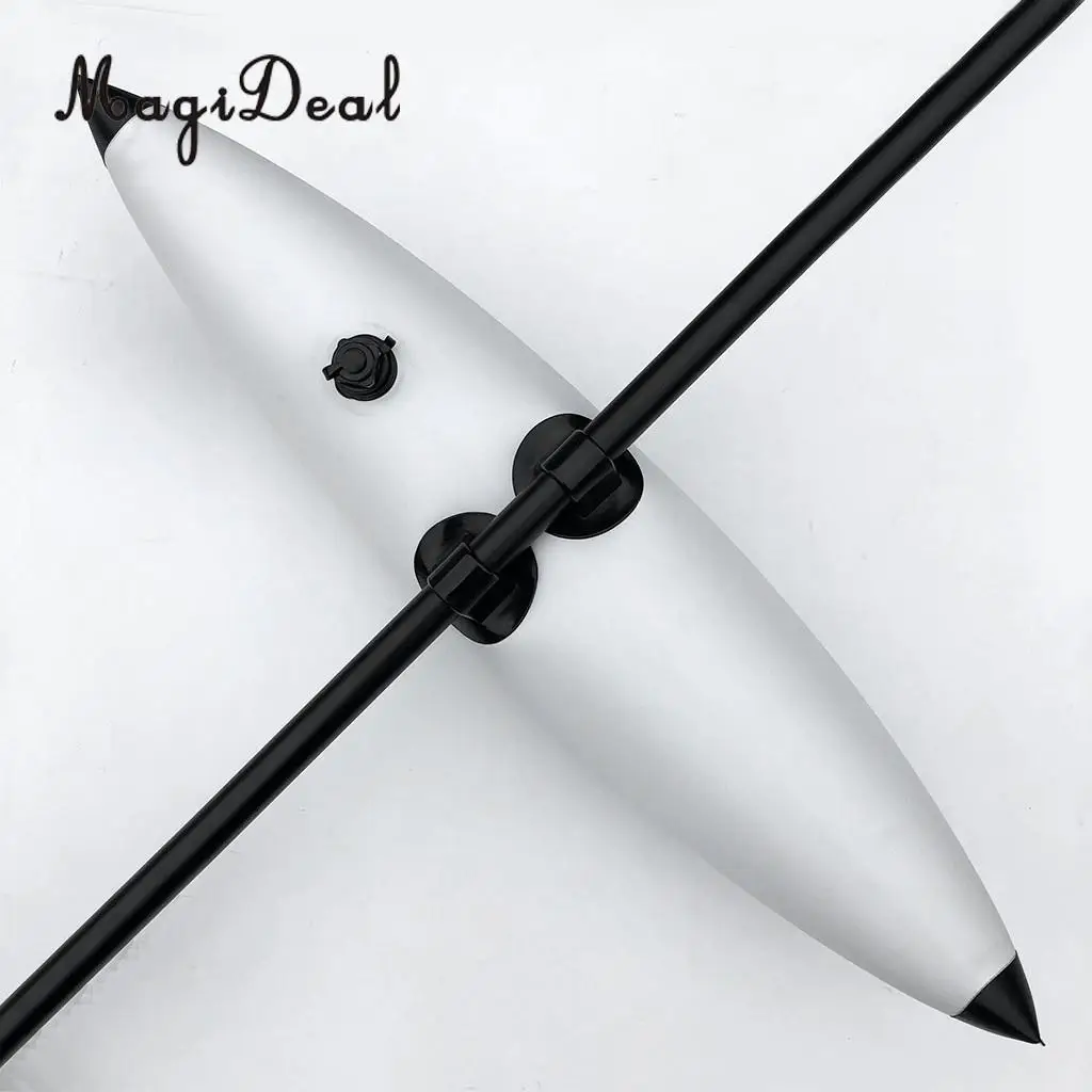 MagiDeal Kayak Canoe 2 Inflatable Outrigger Stabilizer with 2 Paddle Clip Rod Holder