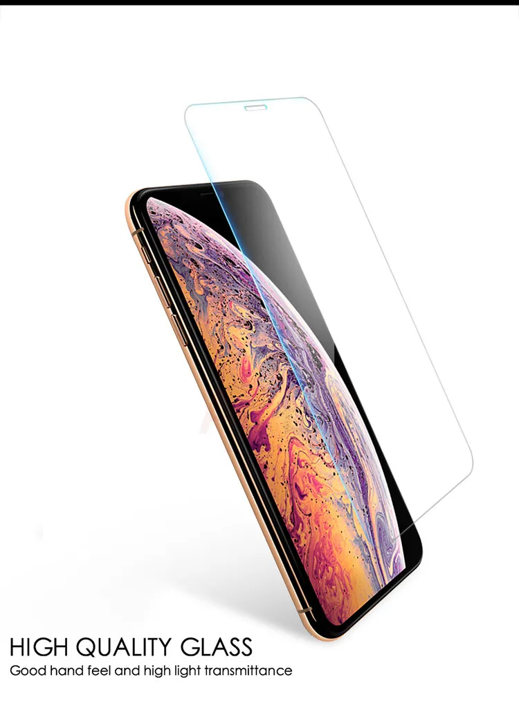 Закаленное стекло ATE 10 шт. для iPhone X XS MAX XR 5 5S SE 5c Защитная пленка для экрана для iPhone 6 6s 7 8 Plus защита стекла