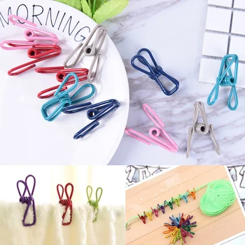 

10 pcs DIY Colorful Hollow Out Metal Binder Clips Notes Letter Paper Clip Bookmark Office Binding Supplies Clip Holder
