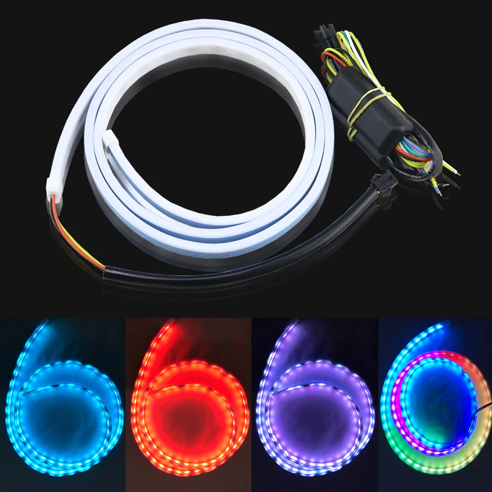 120cm RGB LED Strip Light Trunk Tail Light Car Styling Turn Signal