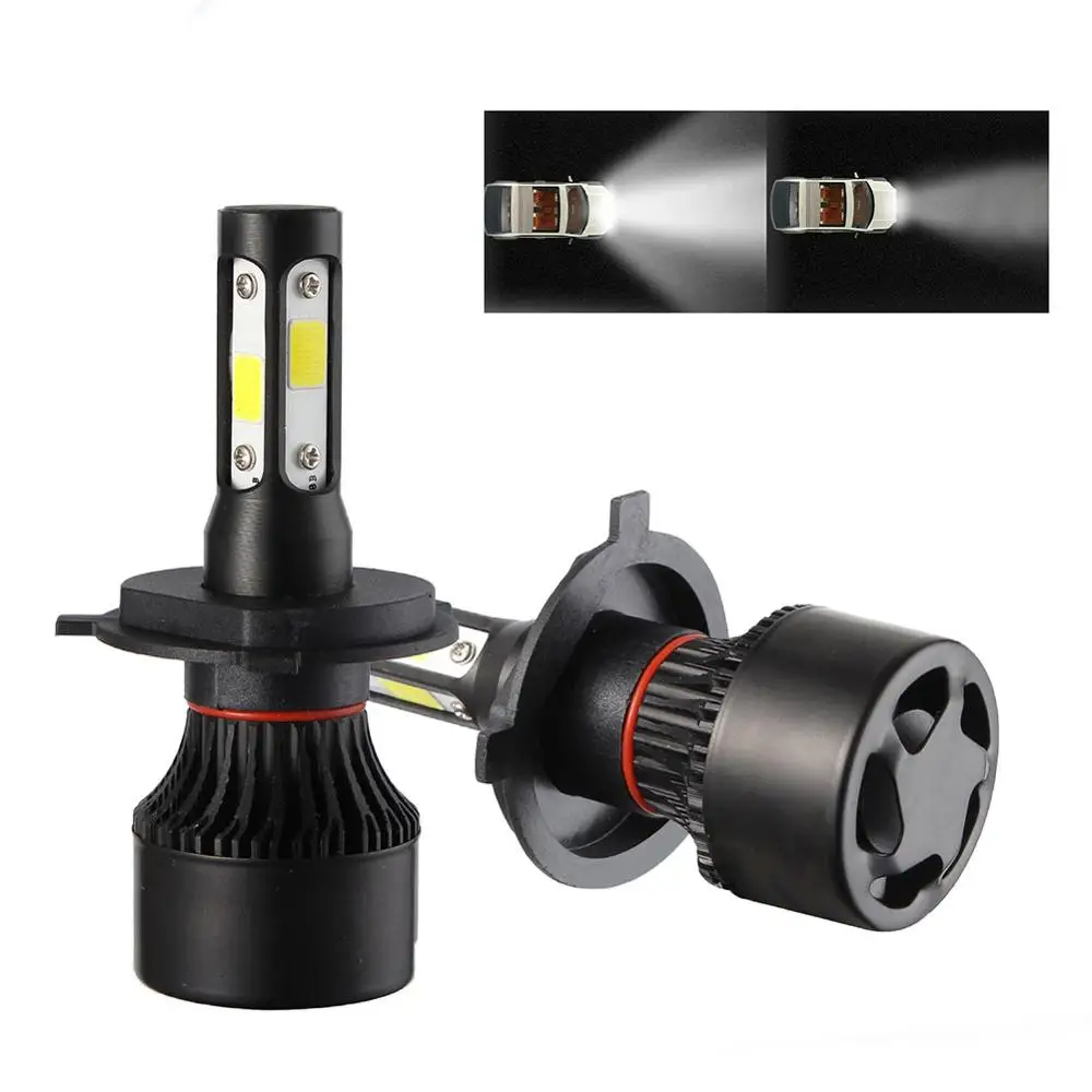 1 Pair H4 9003 1700W 6500K Car High Low Beam LED Headlight Bulb Conversion Kit