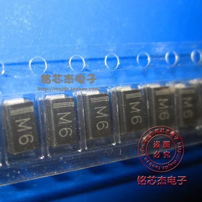 

Выпрямитель 1N4006 M6 1A 800V SMA, новый