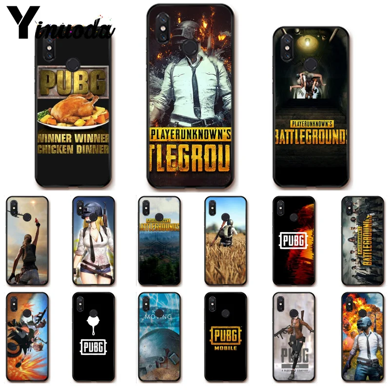 Игра Yinuoda Playerunknown's Battlegrounds PUBG PhoneCase для Xiaomi Redm4X 6A 5A 7A Redmi5 5Plus Note8 8Pro 7 mi A1 A2Lite|Бамперы|