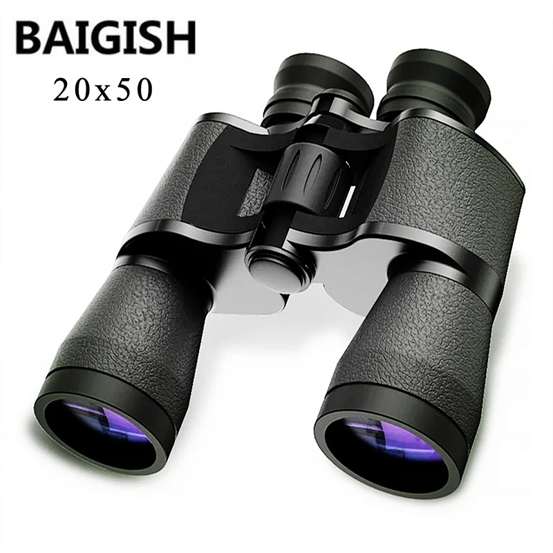 Noturna para a Caça de Acampamento Baigish Binóculos Poderoso Turismo Spyglass Alta Vezes Claramente Visão Telescópio Lll 20×50 hd
