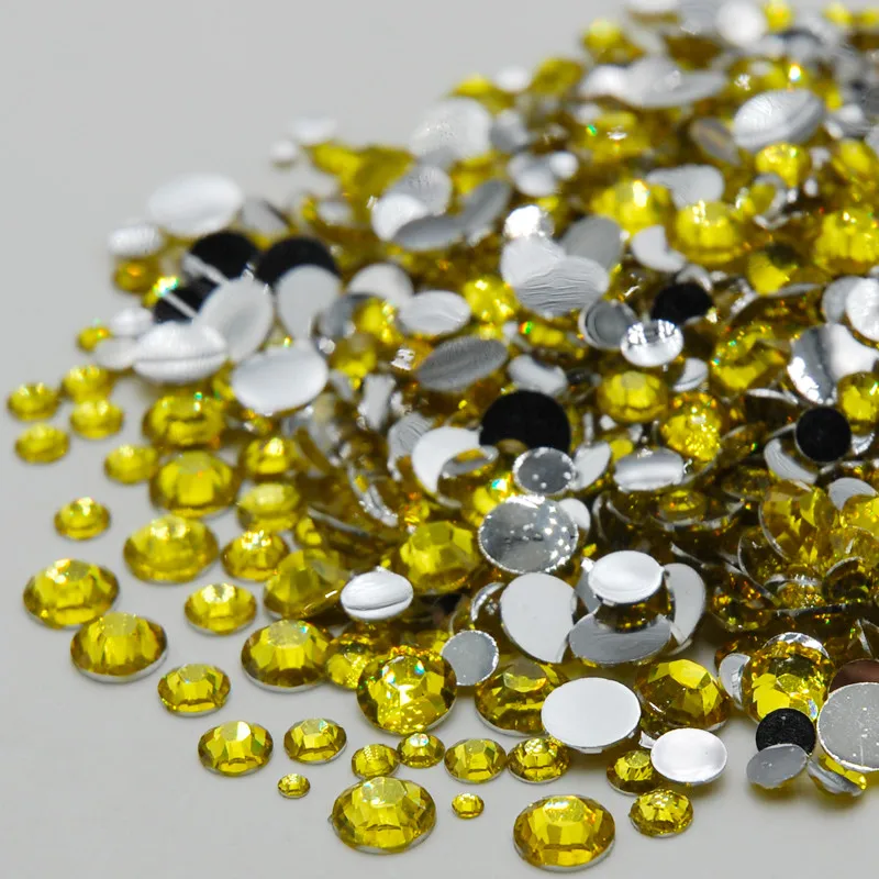 Violet Rhinestone Mixed Sizes Top Quality Non Hotfix Flatback Acrylic Rhinestones For Nail Art Decoration DIY Nail Mix Beads Pins & Pincushions