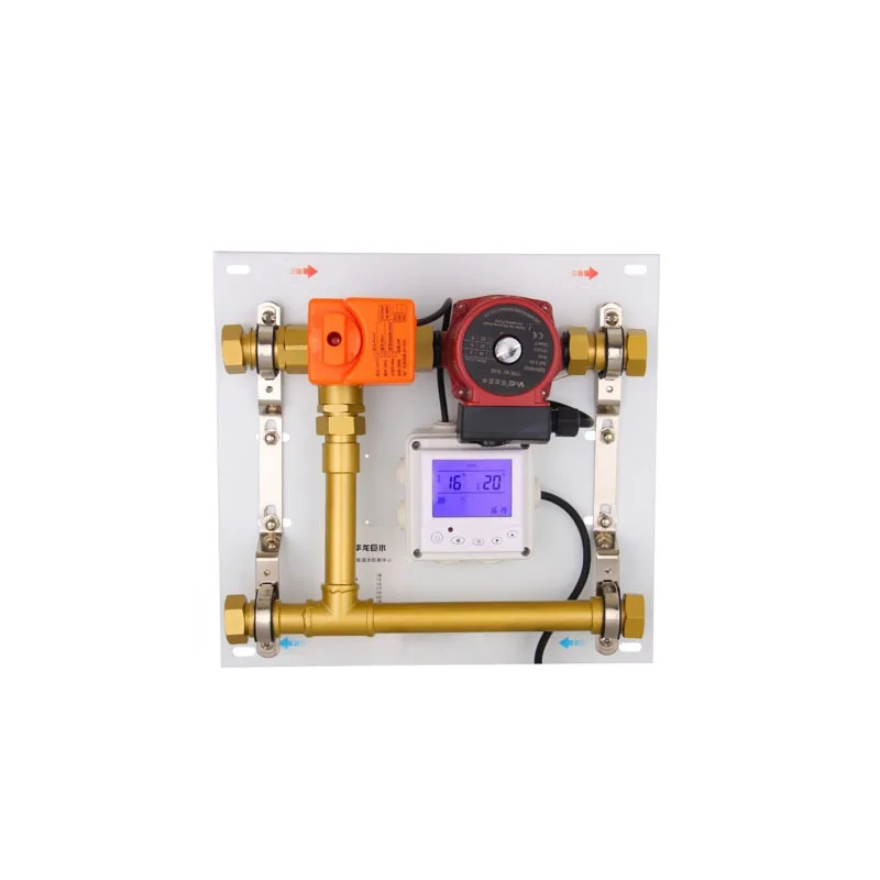 

Factory Direct Land River Floor heating manifold System Temperature Control Center In The Heart Mixing Device Mix Water Valve