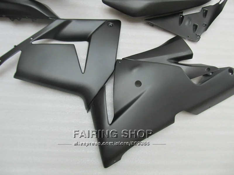 ZX 10R Обтекатели для Kawasaki Ninja zx10r 2004 2005 04 05 поп матовый черный литья под давлением