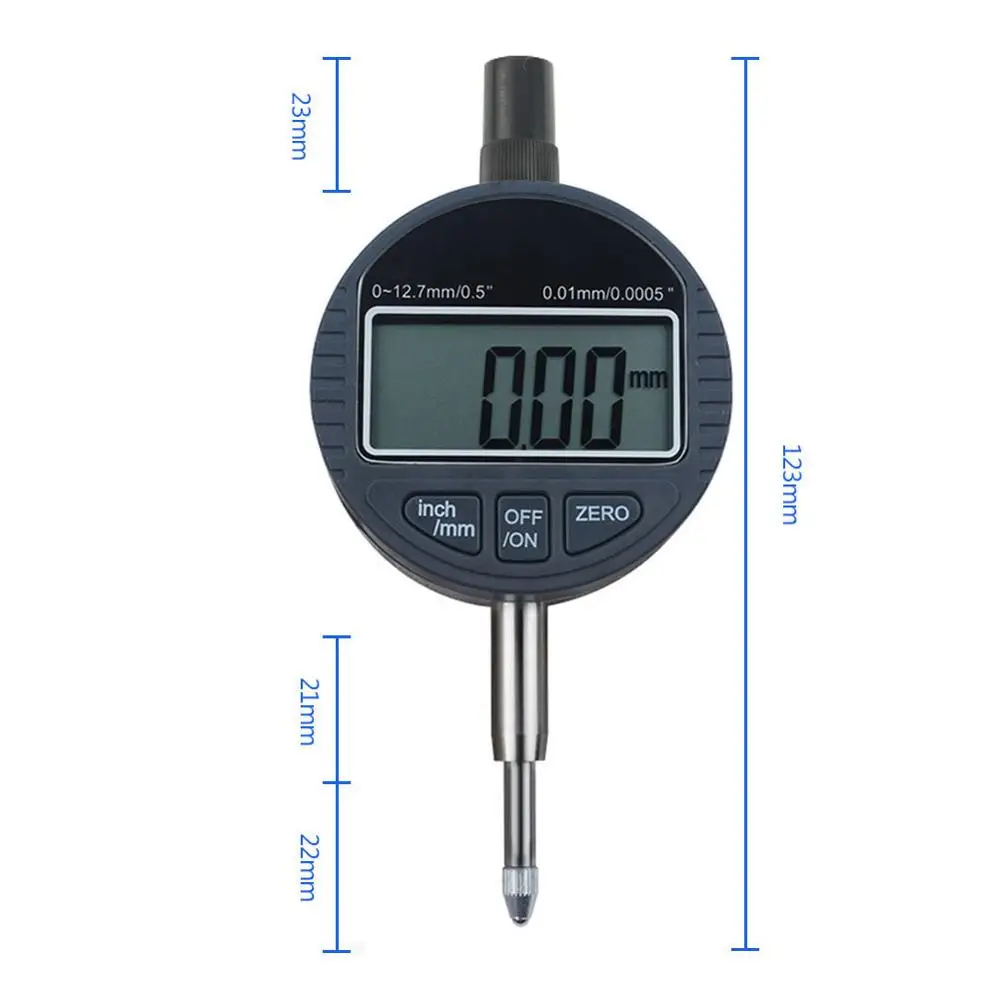Высоко-Точный Цифровой Электронный индикатор часового типа 0,01 мм Индикатор 0-12,7 цифровой Дисплей процент стрелочный индикатор подвергая механической обработке