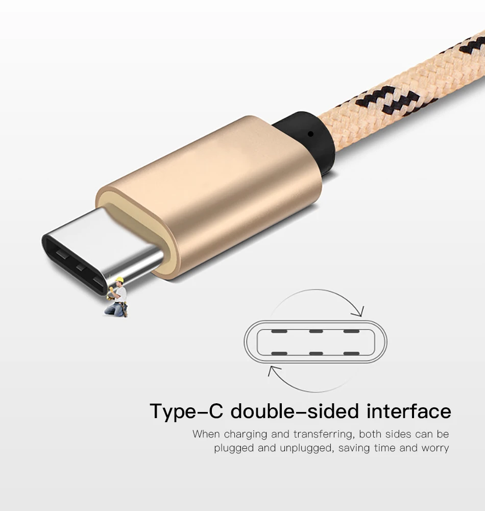 NOHON USB Type C Charging Cable For Samsung S8 S9 Fast Charge Data Cord For Huawei P10 P20 Pro Xiaomi Mi8 6 Phone Charger Cables (2)